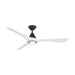 Modern Forms Fans - FR-D2504-60L-MB/MW - 60"Ceiling Fan - Carve - Matte Black/Matte White