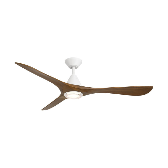 Modern Forms Fans - FR-D2504-60L-MW/DK - 60"Ceiling Fan - Carve - Matte White/Distressed Koa