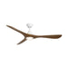 Modern Forms Fans - FR-D2504-60L-MW/DK - 60"Ceiling Fan - Carve - Matte White/Distressed Koa