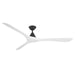Modern Forms Fans - FR-D2504-72-MB/MW - 72"Ceiling Fan - Carve - Matte Black/Matte White