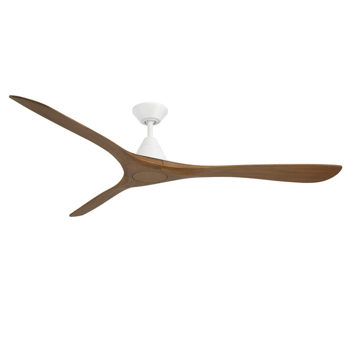 Modern Forms Fans - FR-D2504-72-MW/DK - 72"Ceiling Fan - Carve - Matte White/Distressed Koa