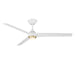 Modern Forms Fans - FR-W2503-54L-SB/MW - 52"Ceiling Fan - Pisces - Soft Brass/Matte White