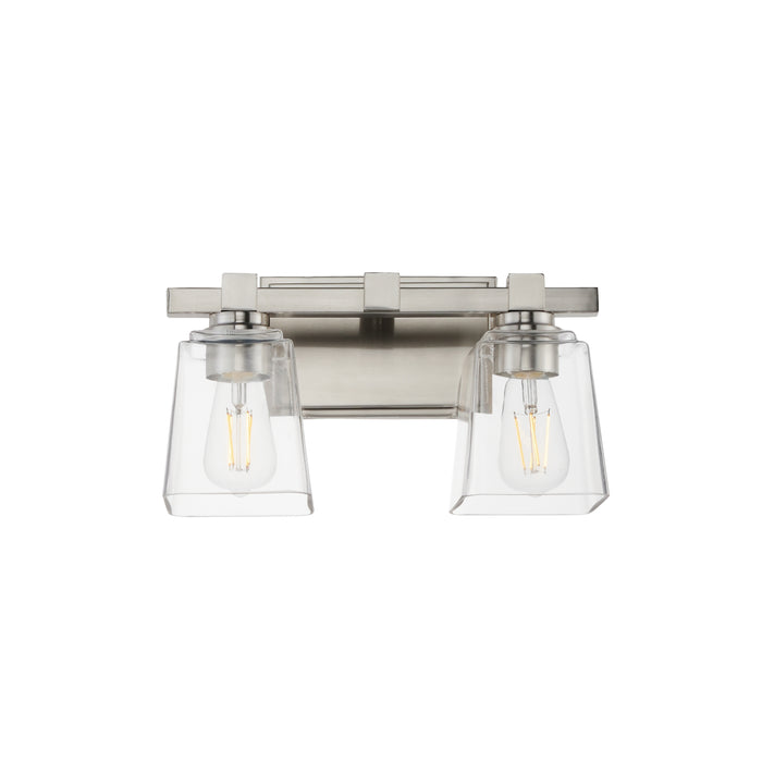 Maxim - 21382CLSN - Two Light Wall Sconce - Cubos - Satin Nickel