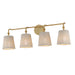Maxim - 21484WWTNAB - Four Light Bath Vanity - Baja - Natural Aged Brass