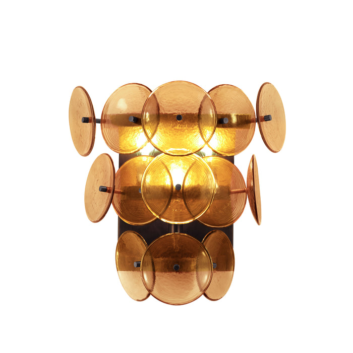 Maxim - 21820AMGM - Three LIght Wall Sconce - Loren - Gunmetal