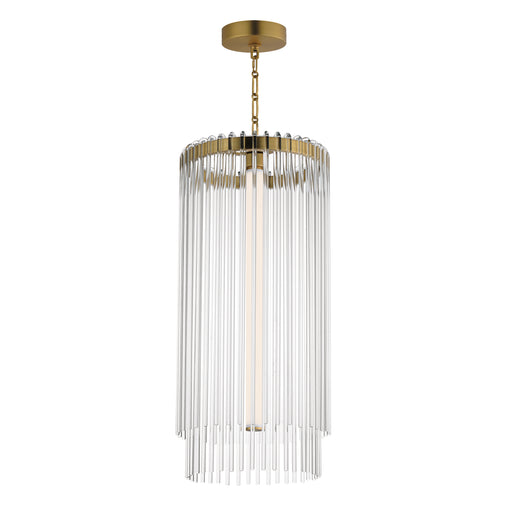 Maxim - 38426CLNAB - LED Foyer Pendant - Jolie - Natural Aged Brass