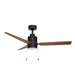 Maxim - 88707BKWN - 52"Ceiling Fan - Falcon - Pull - Black / Walnut