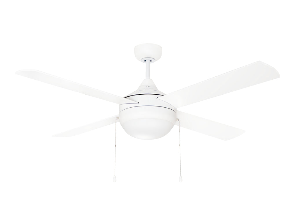 Maxim - 88794MW - 52"Ceiling Fan - Quattro - Matte White