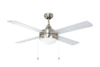 Maxim - 88794SN - 52"Ceiling Fan - Quattro - Satin Nickel