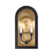 Savoy House - 5-411-331 - Two Light Outdoor Wall Lantern - Grotto - Matte Black with Vintage Gold