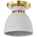 Nuvo Lighting - 60-8001 - One Light Flush Mount - Collins - Brushed Brass