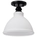 Nuvo Lighting - 60-8025 - One Light Semi Flush Mount - Russel - Matte Black