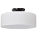 Nuvo Lighting - 60-8035 - One Light Semi Flush Mount - Warren - Gun Metal