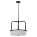 Nuvo Lighting - 60-8037 - Three Light Pendant - Warren - Gun Metal