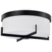 Nuvo Lighting - 60-8054 - Three Light Flush Mount - Roselle - Matte Black