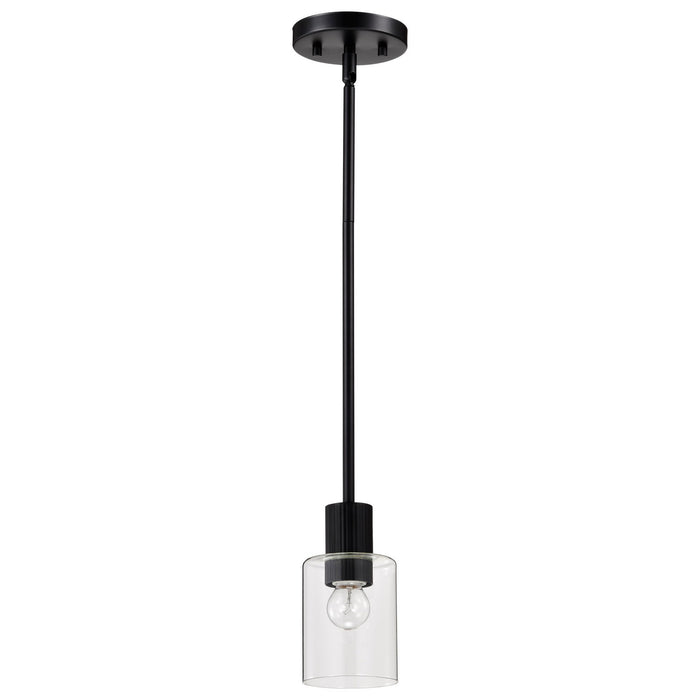 Nuvo Lighting - 60-8064 - One Light Mini Pendant - Clarksville - Matte Black