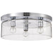 Nuvo Lighting - 60-8074 - Three Light Flush Mount - Marlowe - Polished Nickel