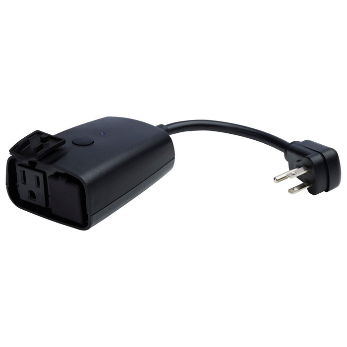 Nuvo Lighting - S11281 - Smart Outdoor Dual Plug - Matte Black
