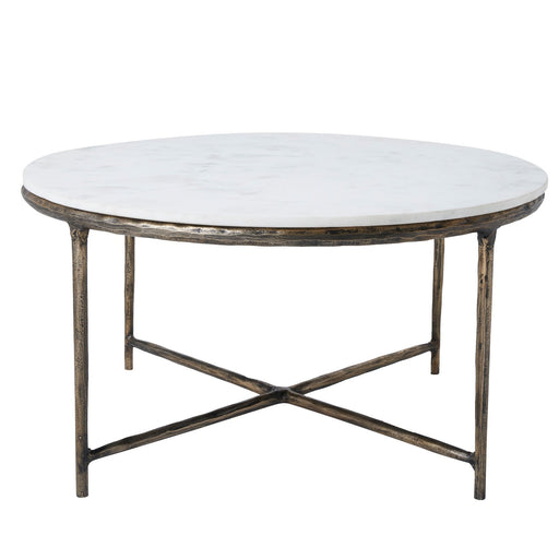 Renwil - TA485 - Coffee Table - Pearse - Antique Brass