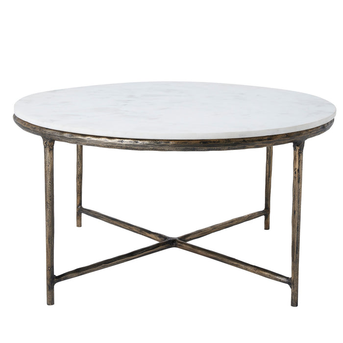 Renwil - TA485 - Coffee Table - Pearse - Antique Brass