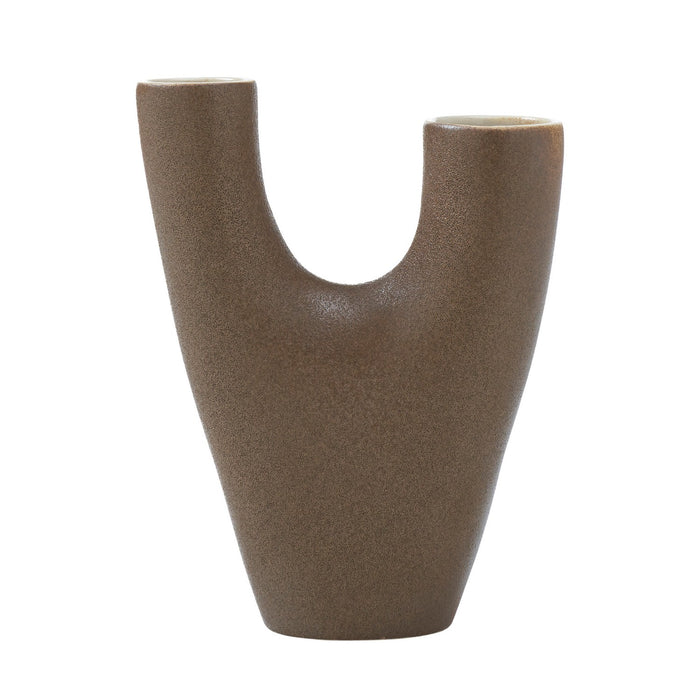 Renwil - VAS275 - Vase - Garnier - Textured Brown