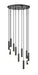 Z-Lite - 1956P-11R-MB - 11 Light Chandelier - Stari - Matte Black