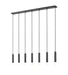 Z-Lite - 1956P-7L-MB - Seven Light Linear Chandelier - Stari - Matte Black