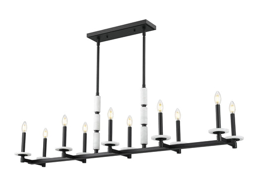 Z-Lite - 3045-10L-MB - Ten Light Linear Chandelier - Kaden - Matte Black