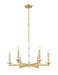 Z-Lite - 3045-6MGLD - Six Light Chandelier - Kaden - Modern Gold