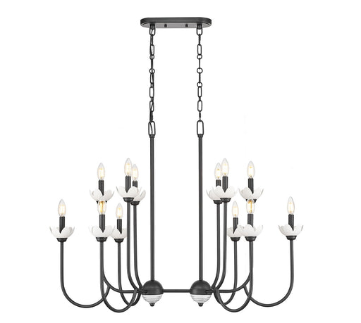 Z-Lite - 352-42L-MB - 12 Light Linear Chandelier - Allistair - Matte Black