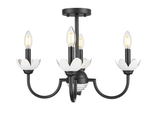 Z-Lite - 352-4SF-MB - Four Light Semi Flush Mount - Allistair - Matte Black