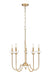 Z-Lite - 352-5MGLD - Five Light Chandelier - Allistair - Modern Gold
