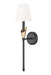 Z-Lite - 4014-1SA-MB-MGLD - One Light Wall Sconce - Claudelle - Matte Black + Modern Gold