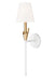 Z-Lite - 4014-1SA-TW-MGLD - One Light Wall Sconce - Claudelle - Tundra White + Modern Gold