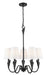 Z-Lite - 4014-24MB - Five Light Chandelier - Claudelle - Matte Black