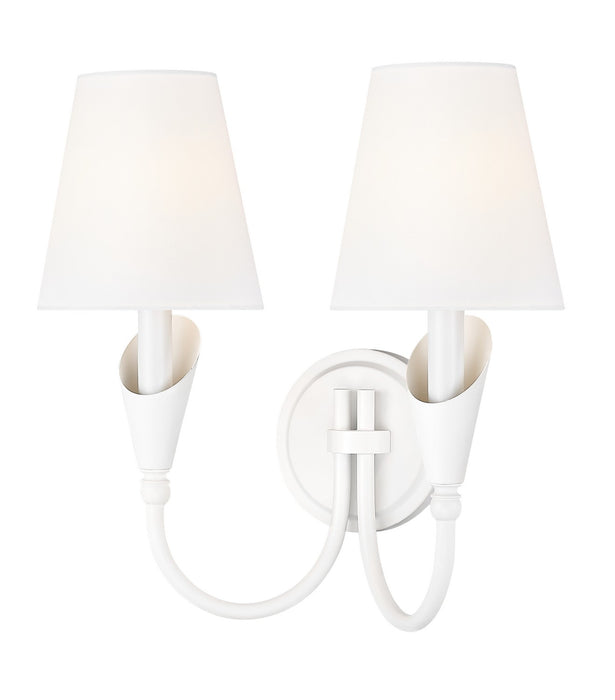 Z-Lite - 4014-2S-TW - Two Light Wall Sconce - Claudelle - Tundra White
