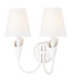 Z-Lite - 4014-2S-TW - Two Light Wall Sconce - Claudelle - Tundra White