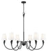 Z-Lite - 4014-46MB - Six Light Chandelier - Claudelle - Matte Black