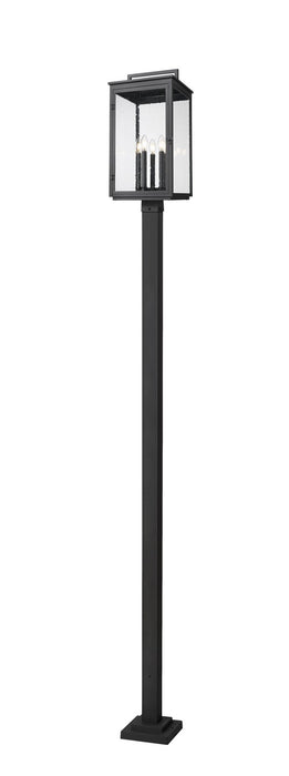 Z-Lite - 5019PHXLS-536P-BK - Five Light Outdoor Post Mount - Hartwell - Sand Black