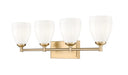 Z-Lite - 7004-4V-MGLD - Four Light Vanity - Oren - Modern Gold