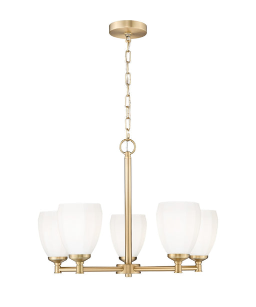 Z-Lite - 7004-5MGLD - Five Light Chandelier - Oren - Modern Gold
