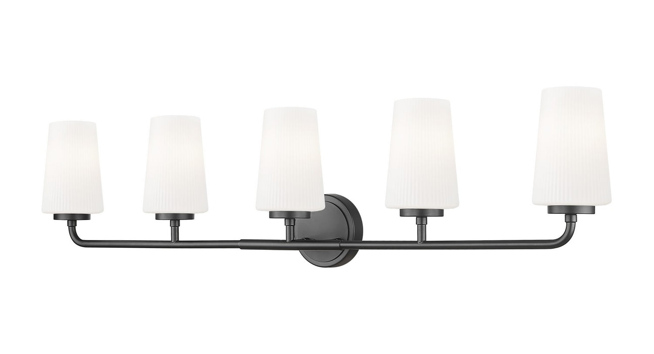Z-Lite - 7005-5V-MB - Five Light Vanity - Montford - Matte Black