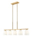 Z-Lite - 7518-5L-MGLD - Five Light Linear Chandelier - Naya - Modern Gold
