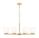 Z-Lite - 7518-8MGLD - Eight Light Chandelier - Naya - Modern Gold