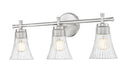Z-Lite - 7519-3V-BN - Three Light Vanity - Belle - Brushed Nickel