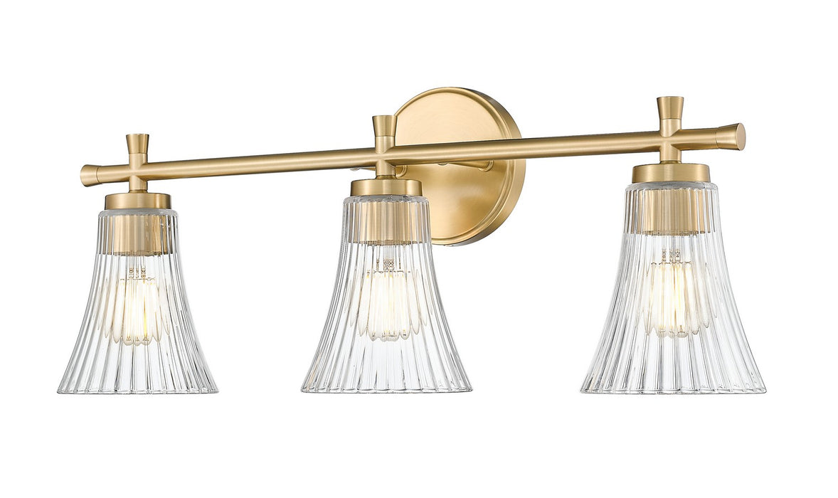 Z-Lite - 7519-3V-MGLD - Three Light Vanity - Belle - Modern Gold