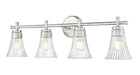 Z-Lite - 7519-4V-BN - Four Light Vanity - Belle - Brushed Nickel