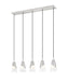 Z-Lite - 828P6-5L-BN - Five Light Linear Chandelier - Aimie - Brushed Nickel