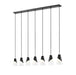 Z-Lite - 828P6-7L-MB - Seven Light Linear Chandelier - Aimie - Matte Black
