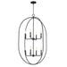 Maxim - 21849BS - Eight Light Pendant - Martel - Blacksmith